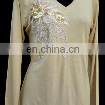 Fashion ladies silk tunics 2017 latest designs