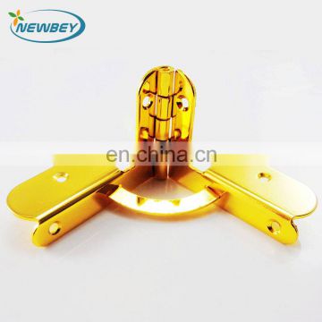 High quality golden jewelry box quadrant hinges BI202 in 43*31mm