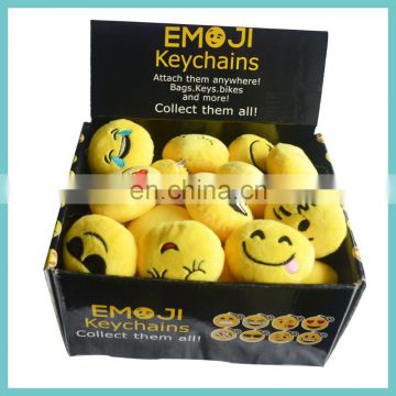 wholesale paper display box for plush emoji keychains