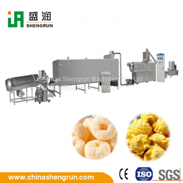 Cereal Puffs Snacks Food Extruder Processing Line