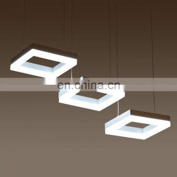 creative three heads LED ABS modern restaurant bedroom acrylic pendant light