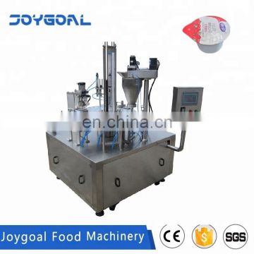 Joygoal - factory milk tea equipment rotary powder cup filler sealer