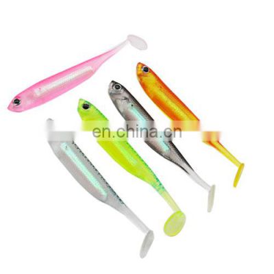 in stock Soft Fishing  Bait 7cm Swimbait Lure Artificial Silicone Single TaiL Fishing lure