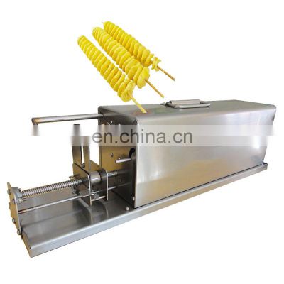 China Manufacture Small Size Potato Tower Machine / Cyclone Spiral Potato Tower Slicer Cutting Machine