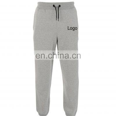 Wholesale OEM Warm Fleece Gray Cotton Drawstring Sweatpants For Men Sports Custom Joggers Pants Manufacturer