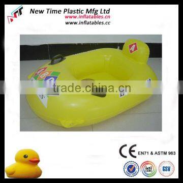 pvc inflatable water swim seat with foot hole