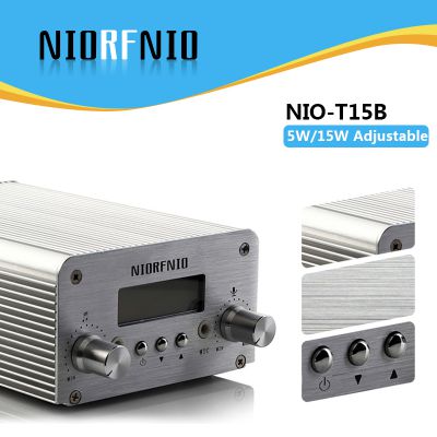 NIORFNIO NIO-T15B 0~15W FM Transmitter Device Bluetooth 87mhz to 108mhz PLL frequency stabilization