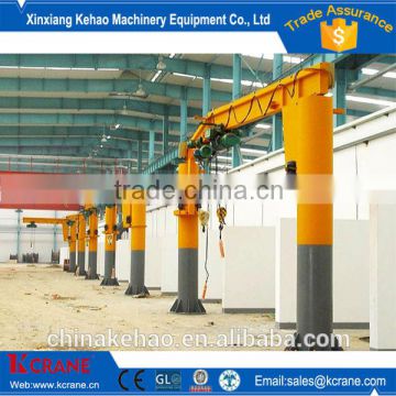supply best BX series wall type jib cranes with hoist 2Ton