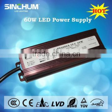 1800mA DC27-36V IP65 60w switching power supplies
