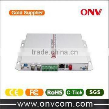 ONV brand Golden supply manufactory Support OEM 2Channel Video Optical transceiver with 1CH Reverse Data and 100M Ethernet