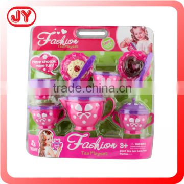 Fashionable kids gift plastic tea set toy with EN71
