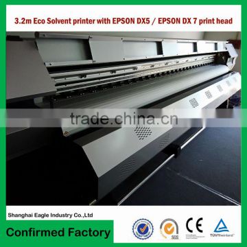 3.2m Eco Solvent Printer with Epson DX5/Epson DX7 Print head/ Eco solvent plotter