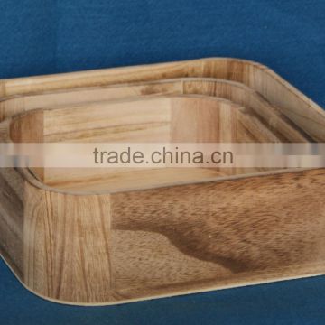Customized wooden tray for sale