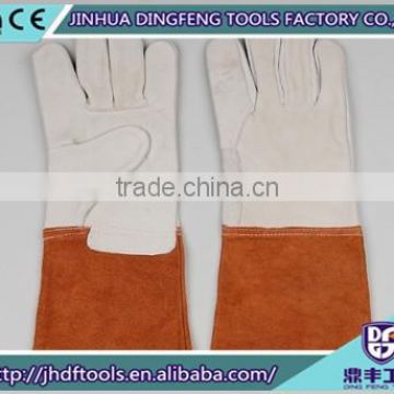 14 inch WuNaChen head layer cowhide welding gloves, high quality, high temperature resistance