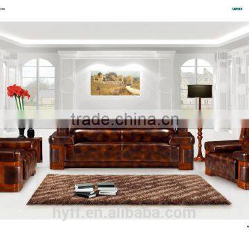 superior materials Black wood sofa furniture pictures HYS-148