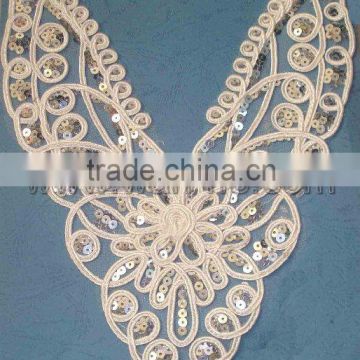 fashion flower sequin lace motif