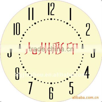 Wholesale 12 inch round design PVC material clock face
