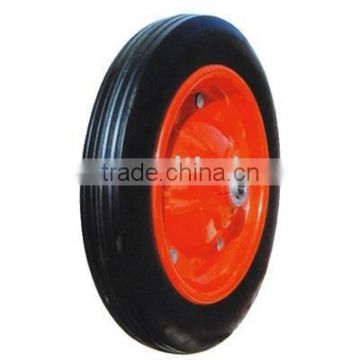 Rubber solid wheel