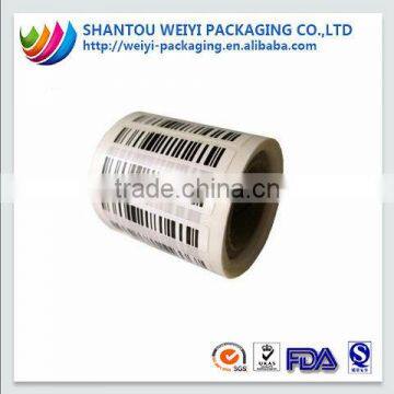 custom label adhesive stickers roll printed private label rolls color bar code label