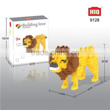 HIQ lion animal zoo series plastic diy puzzle toys for kids