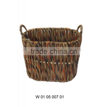 Water Hyacinth Storage Baskets with 2 Handles / Storage Bin