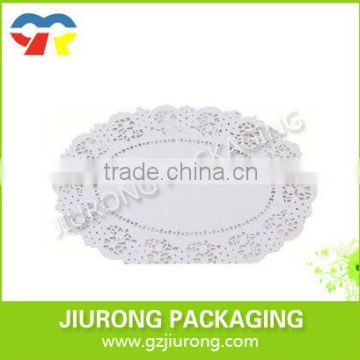 grease proof oval white doily paper