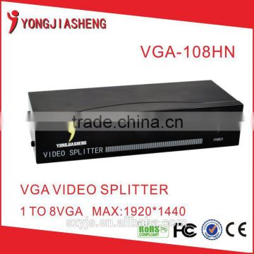 8 output 1 input vga splitter,vga video splitter 1 to 8 ports