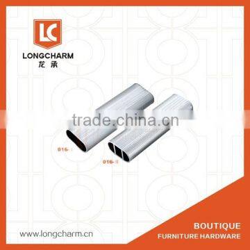 China supplier Aluminum Tube wardrobe hanging rods/pipe clothing wardrobe hanging rail