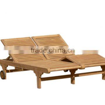 Teak Double Lounger AL 007 for your outdoor furniture