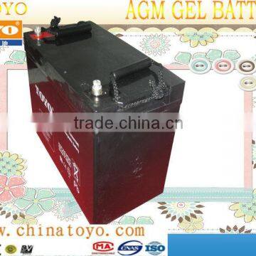 12V 90AH gel lead acid battery 24v