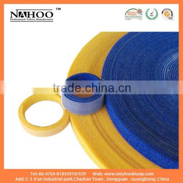 Double sided hook and loop tape, nylon back to back hook loop tape, fashion designed hook and loop double sided tape