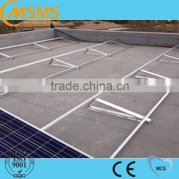 Flat roof photovoltaic panels system