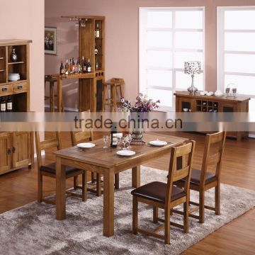 Solid Wood Dining Table and Chair