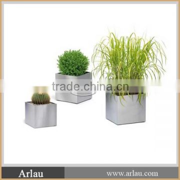 Hot-sale small stainless steel flower pots modern planter