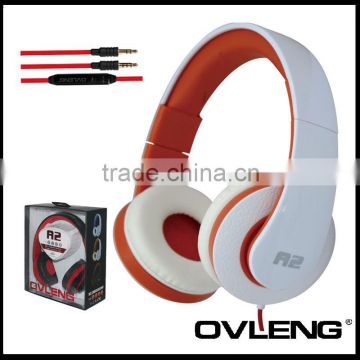 stereo orange headphone fashion 102 dB 3.5mm jake earphone