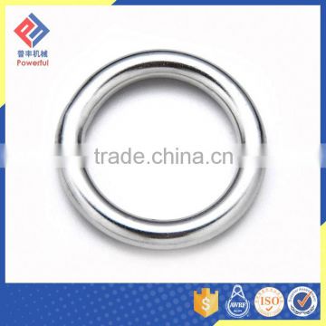 stainless steel 925 silver ring or 316L argon-arc welded round ring