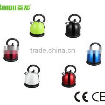 Baidu Health Offered Water Kettle Electric Coffee Kettle with Removable Cover 1.8L Spray Painting