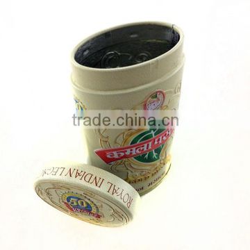 tin packaging Use and Tinplate Material Oval shape Air Tight Tin Box