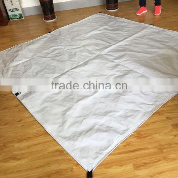 200-260gsm White Heavy Duty PE Tarpaulin For Truck or Trailer Cover With D-rings