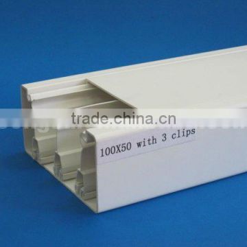 Pvc clip Trunking 3 clips 100*50mm