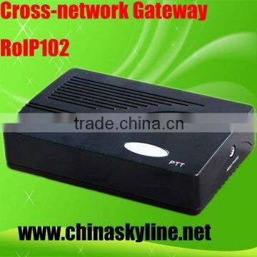 Cross-network SIP RoIP gateway(RoIP102), Radio,VoIP,GSM,Pulic Anounce