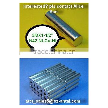 Bar magnet D9.53x38.1MM/magnetic rods
