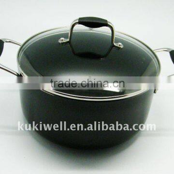 HOT COOKING POT,BLACK NON-STICK PAN