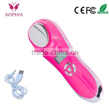Factory price newest Hot & Cold vibration facial beauty instrument mini non surgical Face facail Lift Machine