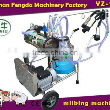 portable milking machine with glass barket,cow milking machine with price