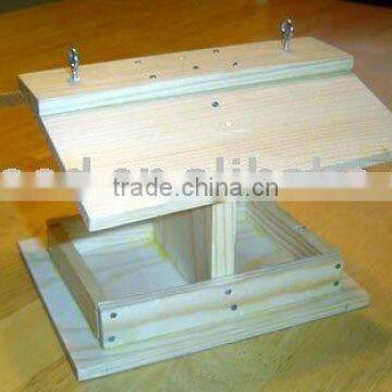 wooden bird feeder