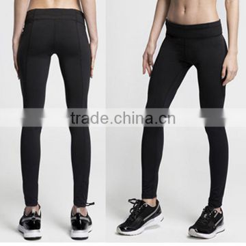 Custom black lady fitness yuga pants