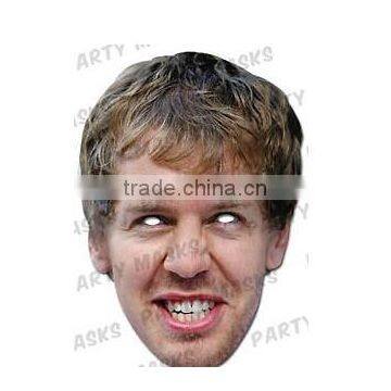 Sebastian Vettel celebrity face mask Formula 1