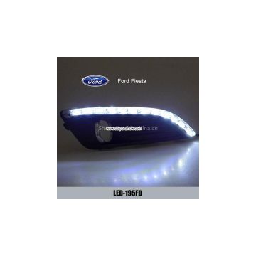 Ford Fiesta DRL LED Daytime Running Lights Car turn light steering lamps Fog lamp cover