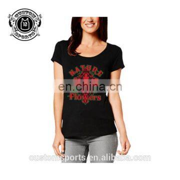 2017 fashion longline tshirt with vneck tshirt and organic cotton shirts